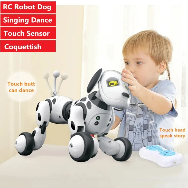 

Intelligent RC Robot pet dog Can Speak Story Singing Dancing Walking simulation Piss Coquettish dog Smart Sensor Robot Dog Gifts