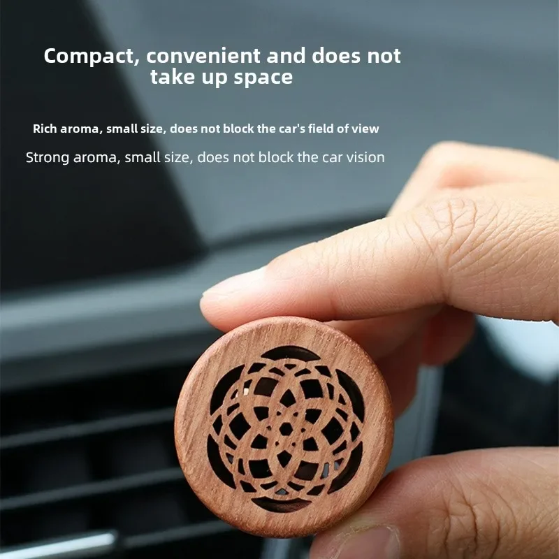 Woodencar air outlet diffuser.Rosewood high-end sense fragrance diffuser with long-lasting fragrance.Volcanic stone aromatherapy