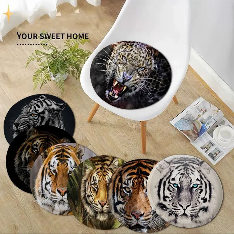 

Animal Tiger Cushion Mat Modern Minimalist Style Plush Cushion Home Back Cushion Soft Comfortable 50x50cm Cushion Pads