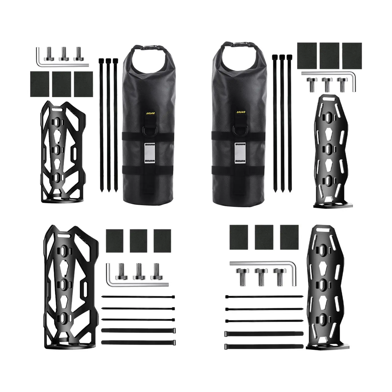 

Bike Bag Holder Screw or Cable Ties Mounted Bracket Black Water Bottle Holder for Frame Front Fork Rear Fork Bicycle Accessories