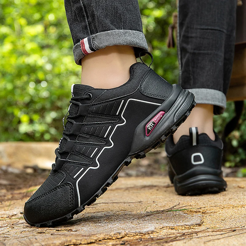 Hiking Shoes Men's Outdoor Rubber-Soled Non-Slip Tactical Training Shoes Lightweight Comfortable Hiking Travel Sports Shoes Men