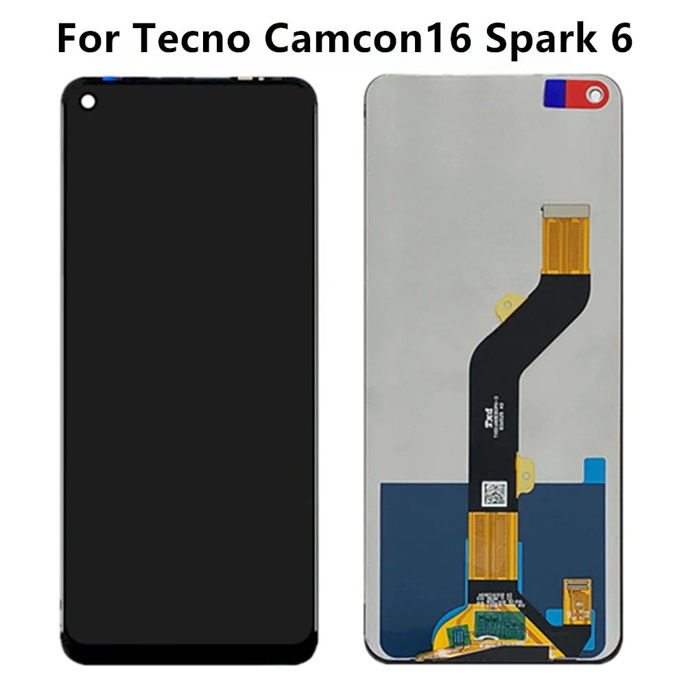 

LCD with Touch Screen for Tecno Camcon16, Spark 6, Pova, CE7, KE7, LD7, Display Pantalla Complete, 6.8"