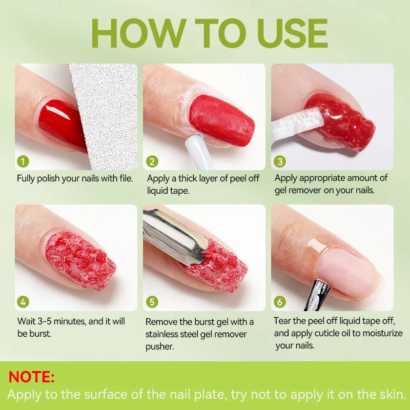 LILYCUTE 7ml Magic เล็บเจล Remover Gentle Quick Clean เล็บเคลือบเงา UV LED Soak Off เล็บเครื่องมือกําจัดเล็บ