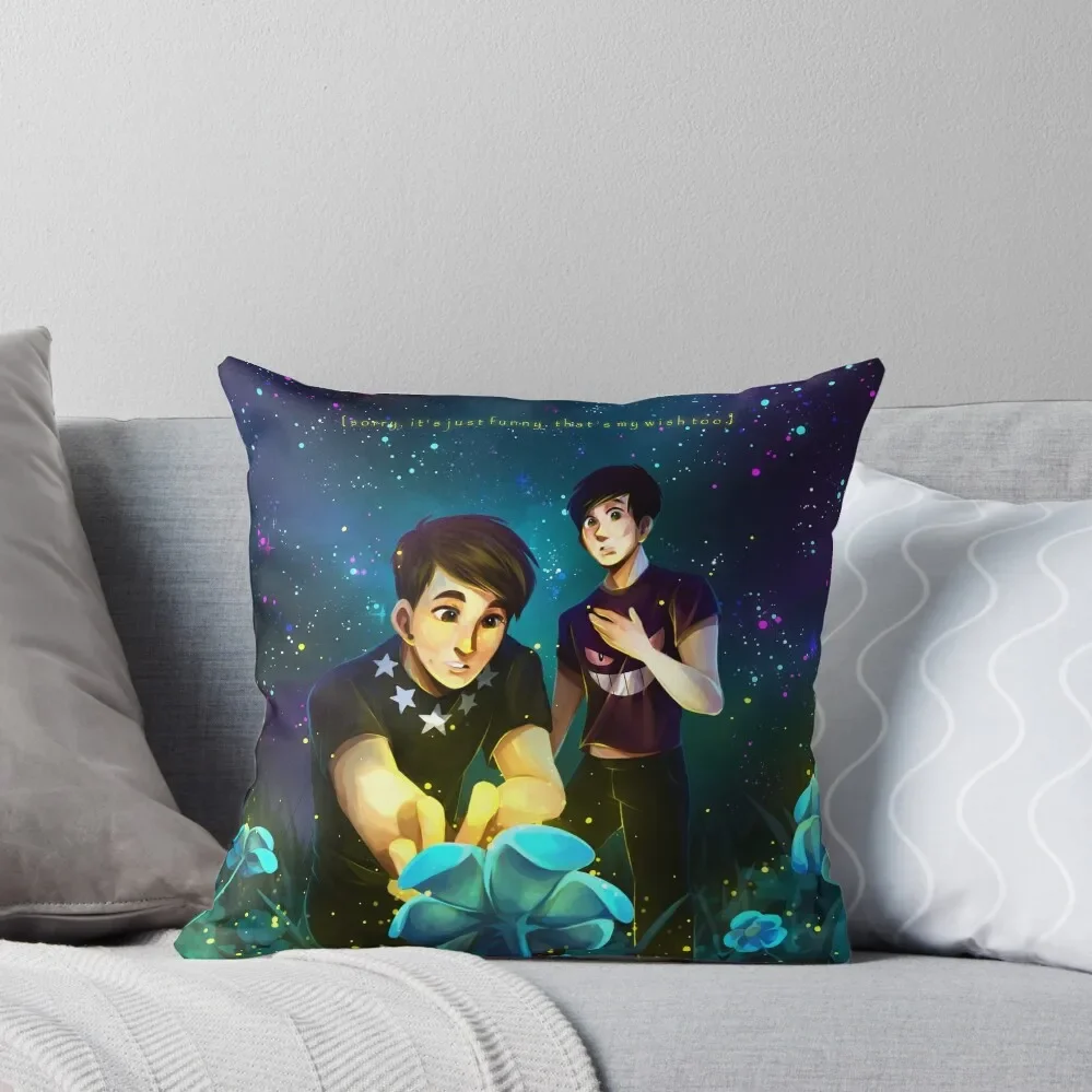 Dan & Phil - Undertale Throw Pillow Christmas Pillow Christmas Pillow Covers Anime Luxury Case