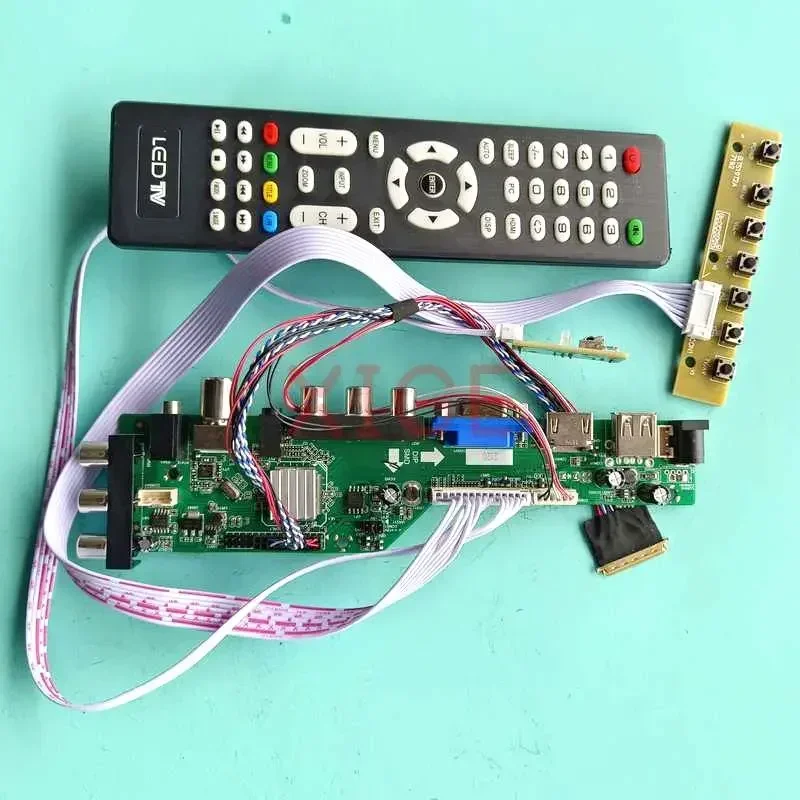

Плата контроллера драйвера для CLAA156WB11A CLAA156WB13A, комплект DIY AV/USB/DHMI/VGA, матрица для ноутбука 1366x768 DVB-C/T 15,6 дюйма 40-контактный LVDS
