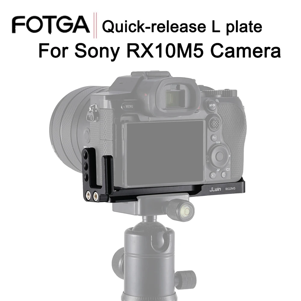 FOTGA For Sony RX10M5 Quick Release L Plate Bracket Holder Hand Grip For Sony RX10M5 Digital Camera For Arca Swiss Tripod Head