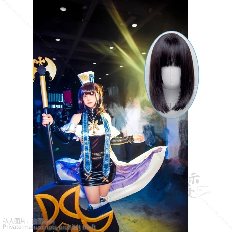 Anime DNF Ghost Swords Game Genshin Woman Cosplay Halloween Wizard Costume Cosplay Medieval Priest Costume Ancient Clothing Wigs