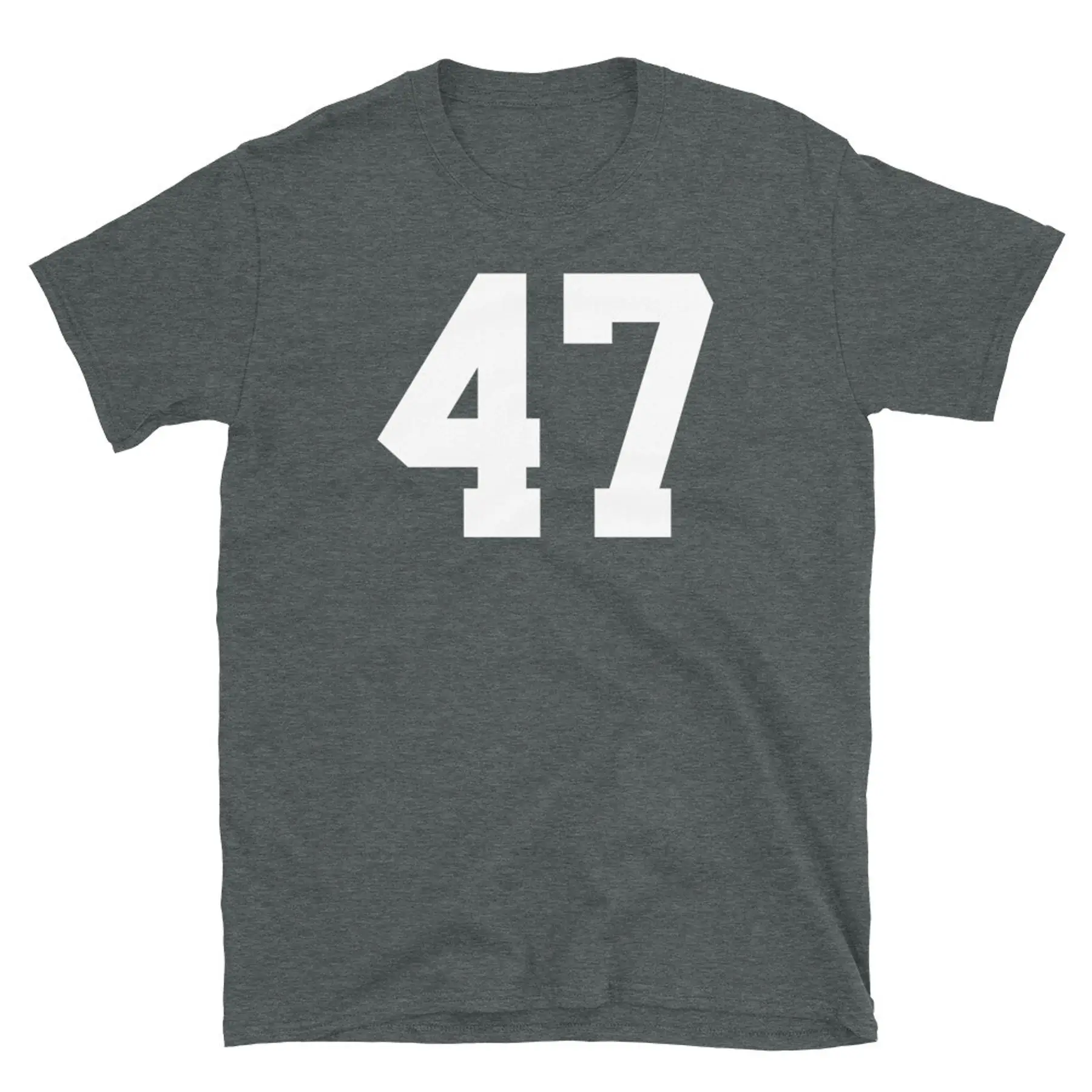 Team Uniform Jersey Number 47 Birthday Varsity Short Sleeve Unisex T Shirt