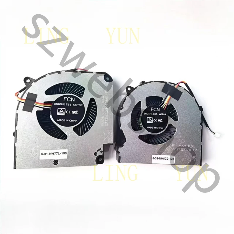 

Z New for Clevo NH70RC NH70RCQ NH70RD NH70RDQ NH77DCQ NH77DPQ CPU GPU Cooling Fan DC5V