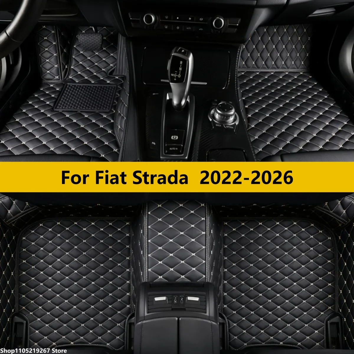 

Custom Car Floor Mats For Fiat Strada 2022 2023 2024 2025 2026 Auto Accessories Leather Matts Foot Carpet Pads Full Set