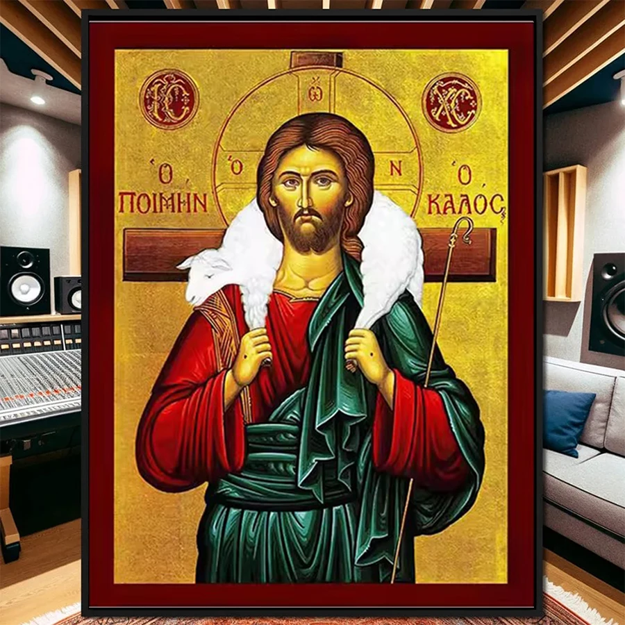 Peinture Diamant DIY Religion Chrétianisme Jésus Broderie Diamant Complète Mosaïque Faite à la Main Décoration Adulte Cadeau