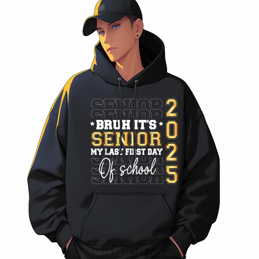 

Cute Bruh It My Last First Crazy Hoodies O-Neck Men's Hoodies Long Sleeve Valentine Day Crazy Sweatshirt