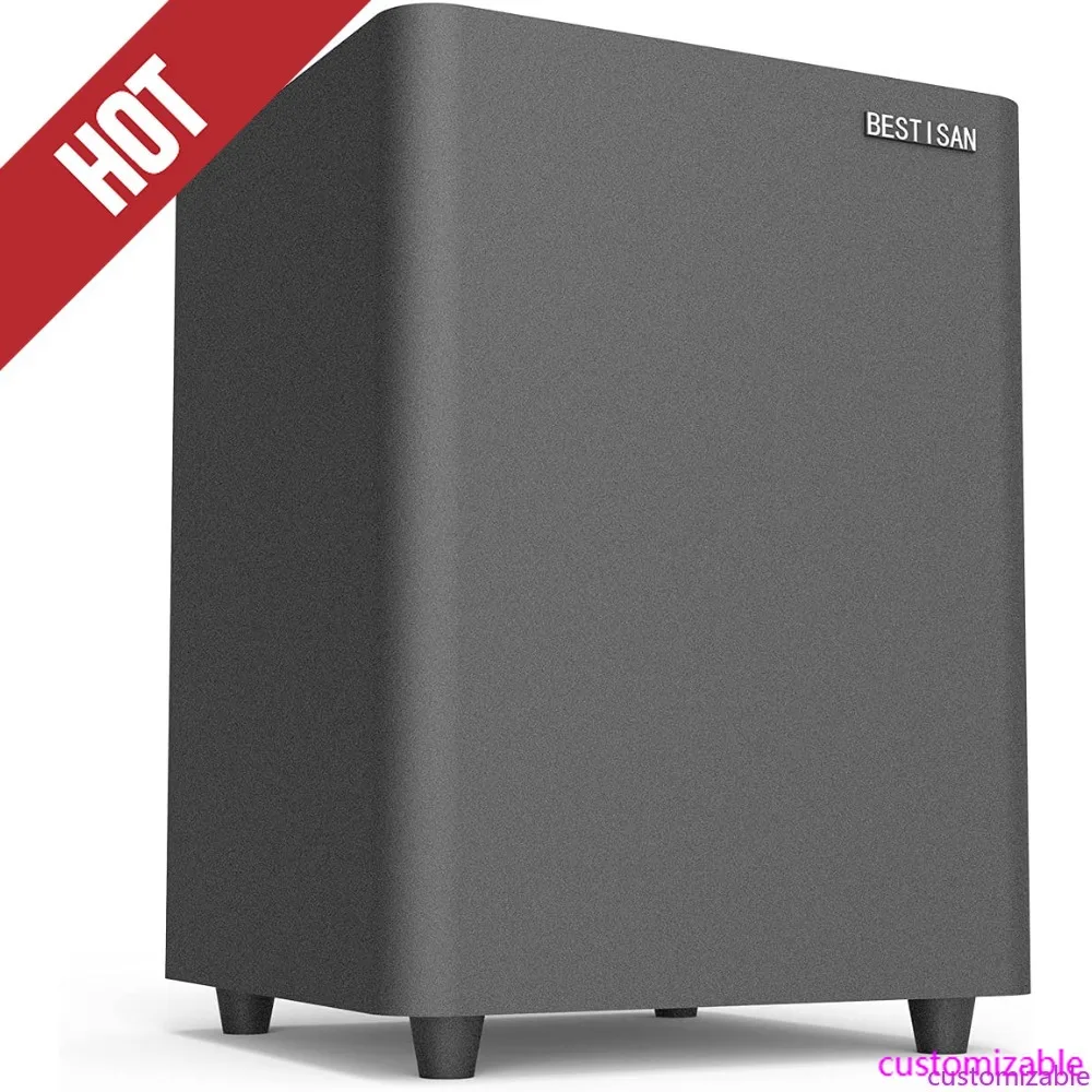 

Customizable-6.5’’ Subwoofer, Powered Home Audio Sub Woofer With Deep Bass In Compact Design, For Studio And Home Theater, Black