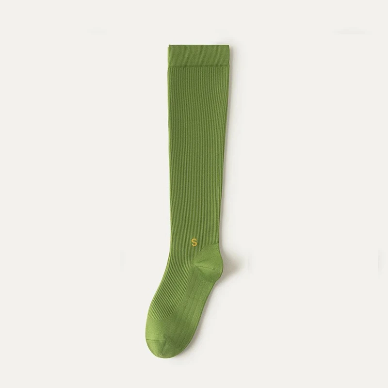 1 Paar professionelle Waden-Kompressionssocken, hohe Elastizität, atmungsaktiv, Komfort, ganzjährig, Laufen, Springseil, Sportsocken – Detail 19