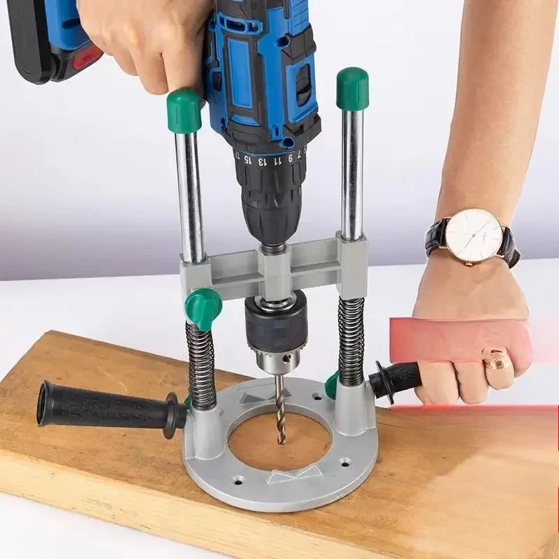 1.5-13mm Adjustable Angle Drill Holder Guide Stand Positioning Bracket For Electric Drill Straight Angle Doweling Woodwork Tools