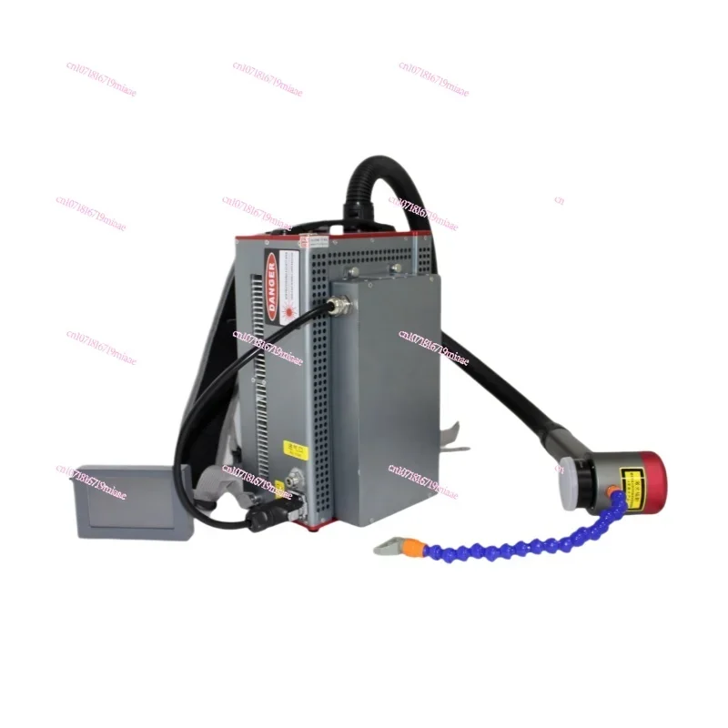 100W backpack rust remover handheld decontamination, oil removal and rust portable optical fiber cleaning machine