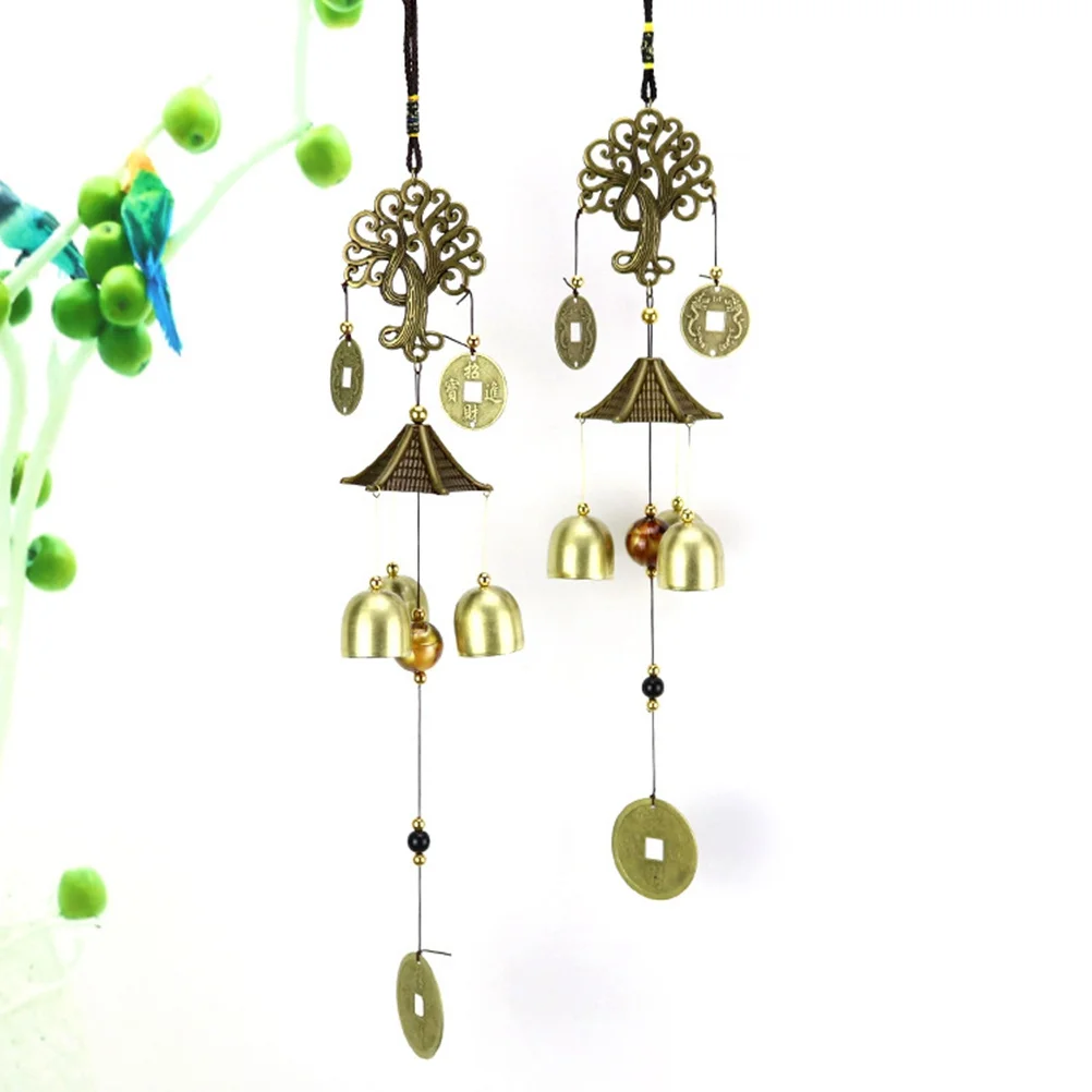 

Wealth Tree Wind Chimes Vintage Alloy Outdoor Indoor Garden Decor Patio Yard Balcony Aeolian Bells Feng Shui Hanging