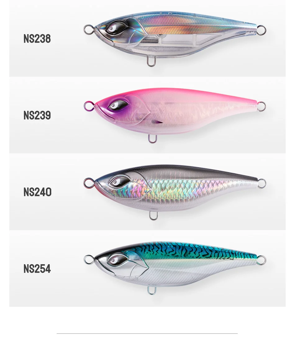 NOEBY Schwer Sinkender Stickbait-Köder 155mm 109g Jerking-Action GT Thunfisch Big Game Offshore Salzwasser Hartköder – Detail 10