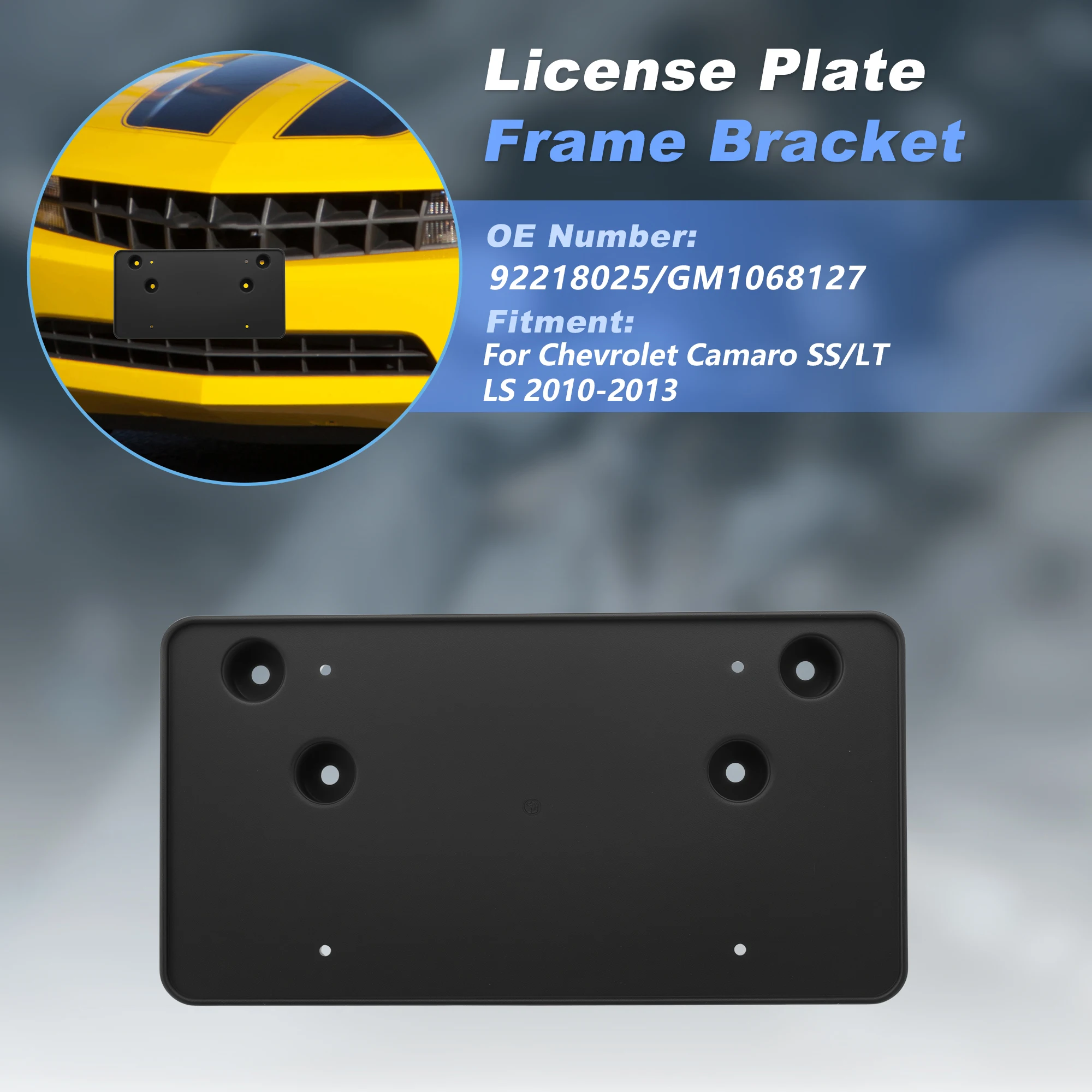 uxcell-license-plate-bracket-for-chevrolet-camaro-ss-lt-ls-2010-2013-92218025