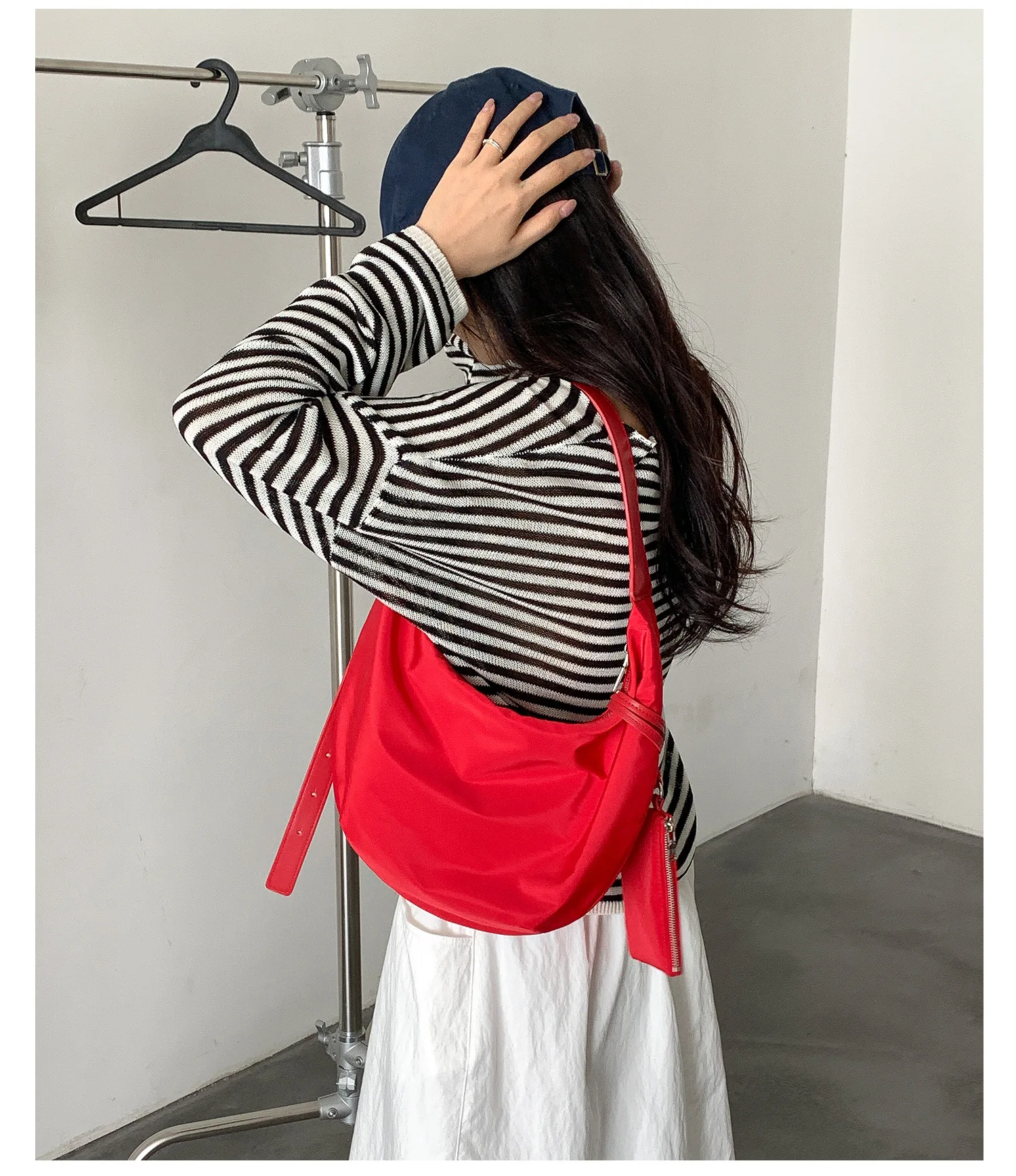

Fashion New Handbag For Women Casual Solid Nylon Versatile Crossbody Bags Luxury Design Female Bags Simple Underarm Shoulder Bag