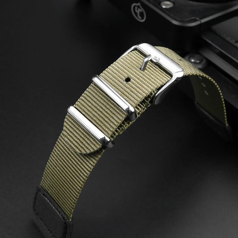 Canvas Nylon Watchband for Casio Watch Strap AE-1200 SGW-300/400/500 MRW200 a168w A158 A159 AE1200WH Breathable Watch Strap 18mm