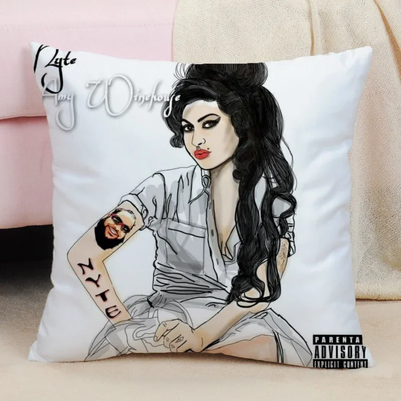 Amy Winehouse Pilow Covers for Living Room Cushions High Quality Luxury Cushion Cover Decorative Pillow Covers for Sofa Home