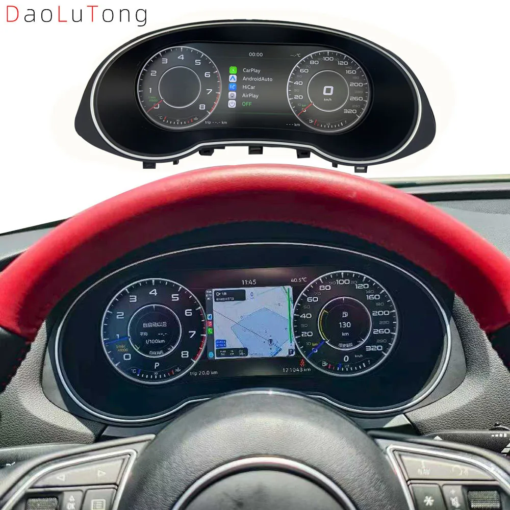 New Smart Dashboard Instrument Q3 2013-2018 Dynamic Display Speedmeters Digital Cluster Upgrade Car LCD