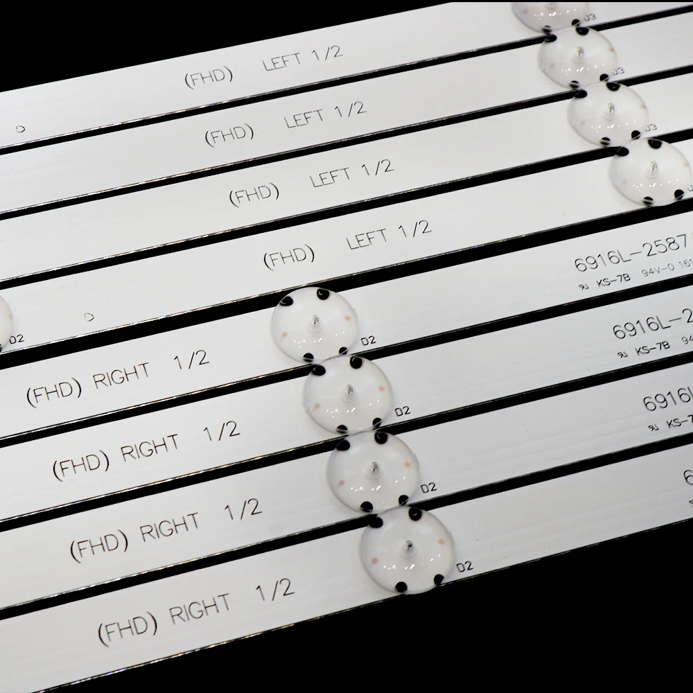 Nowy 8/24 szt. 4LED pasek podświetlający dla LG 49 \