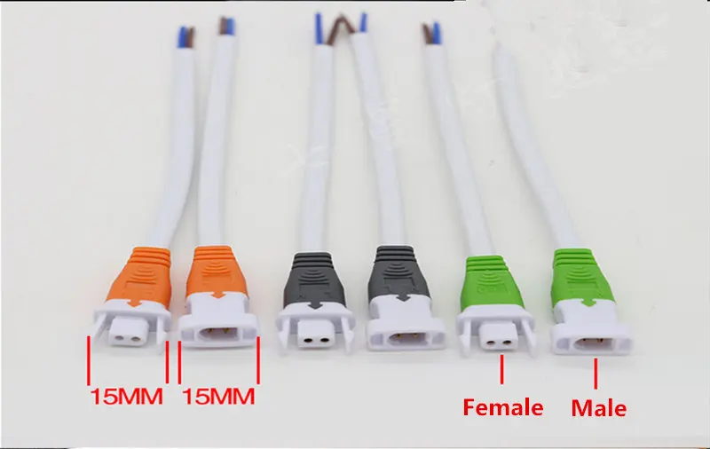 5Pcs 10pcs DC LED Connectors with Lock Buckle 15cm length cable,DC 5.5 x 2.1mm DC Male Female jack adapter for LED Strip Light