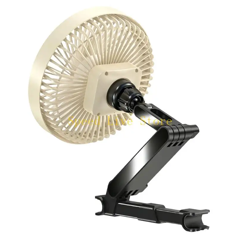 547C Small Area Optimizing Car Fan Having 300 Degree Rotation And Easy Installation