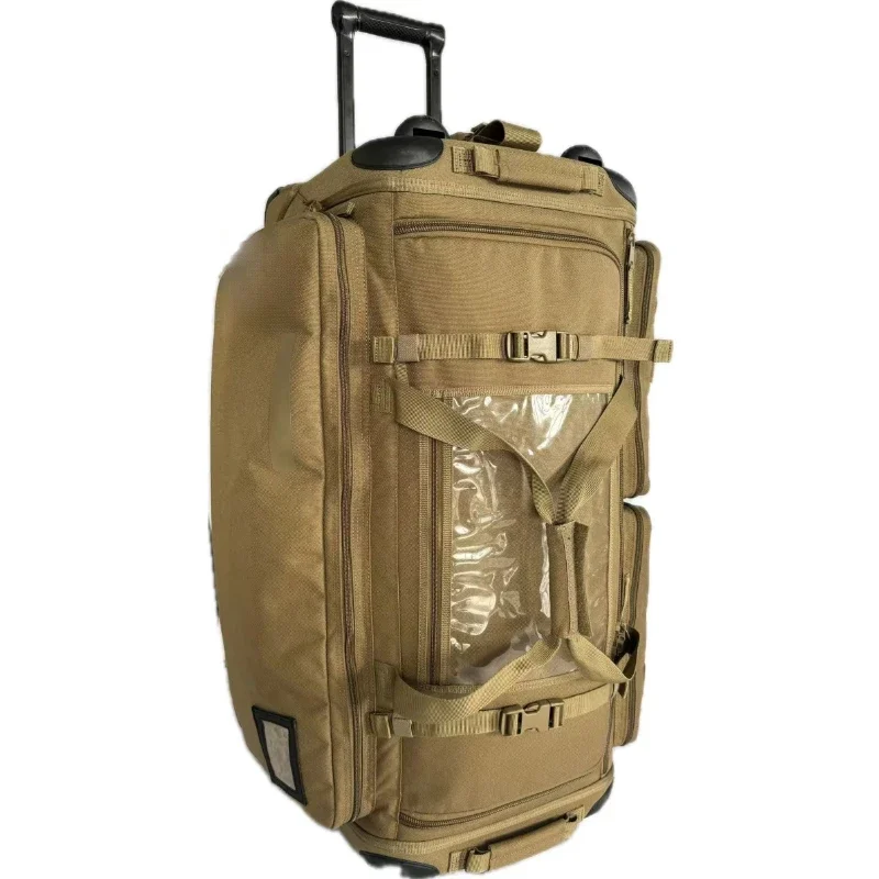 511 Large Camping Tactical Wheeled Trolley Case Luggage Tactical Backpack