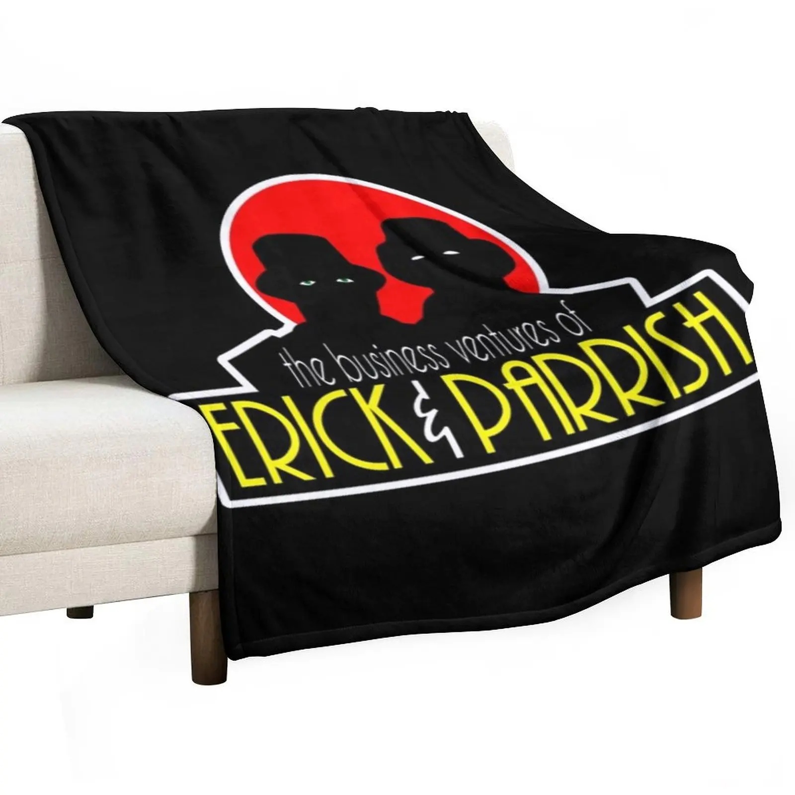 The Busines s Venture s of...E rick & P arrish Throw Blanket Flannel Moving Flannel Fabric Designers Blankets For Bed Blankets