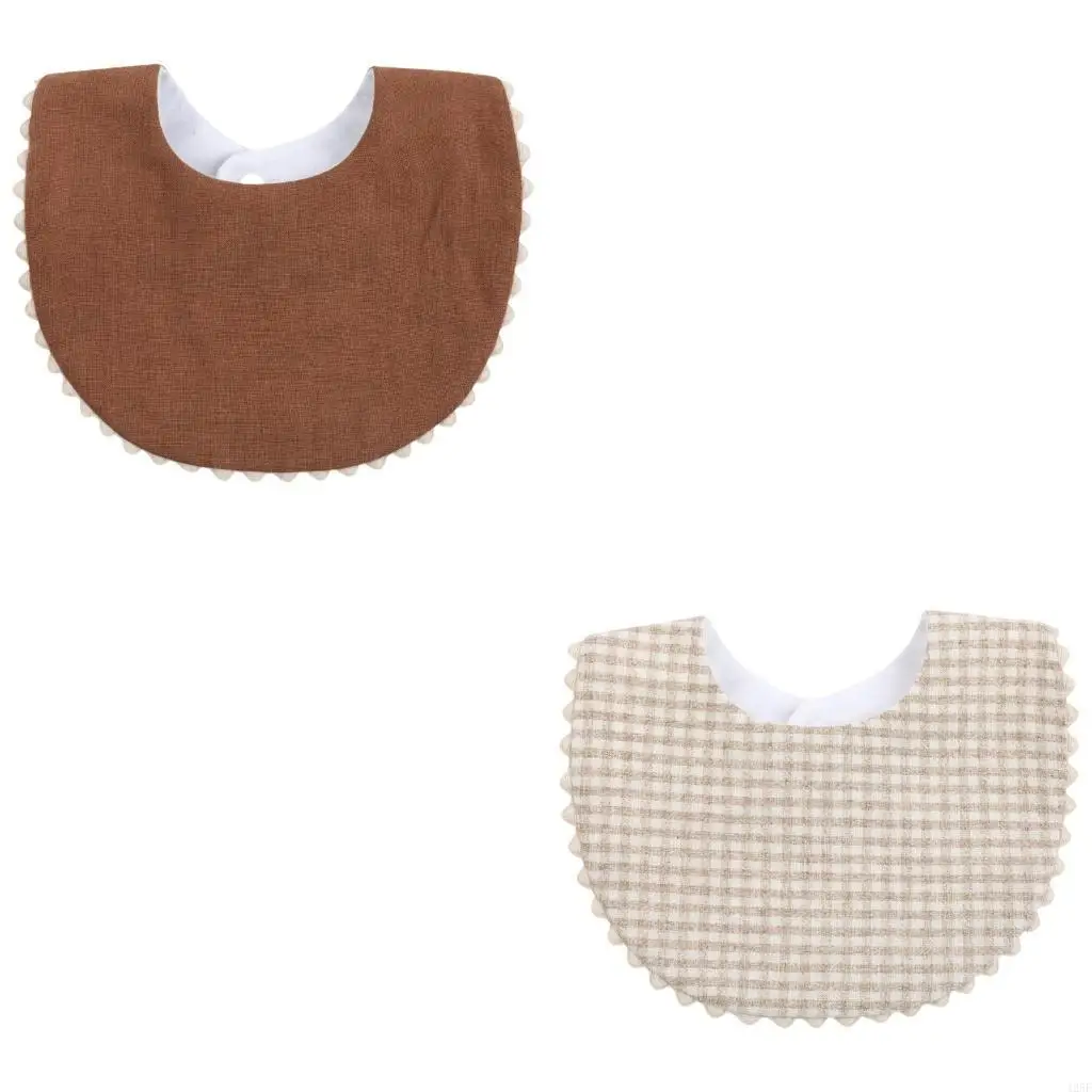 

Absorbent Baby Bandana Bib Solid Color Drooling Towel Comfortable Teething Bib 425F