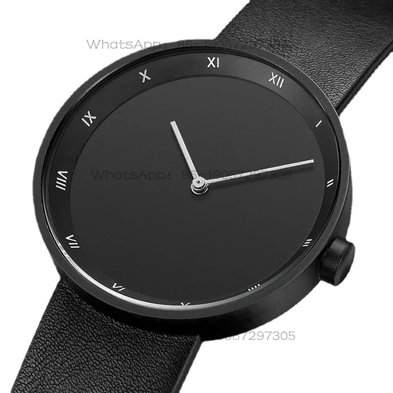 Simple Watch Men's No Second Hand Two Hand Men's Watch Waterproof
