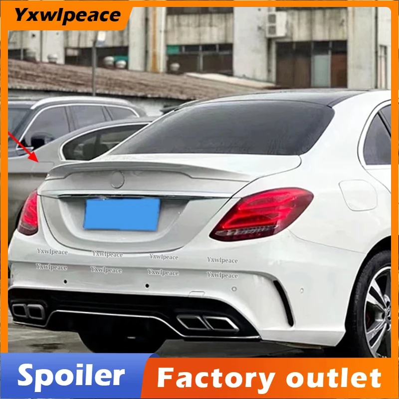 

Carlson Style ABS Rear Trunk Lip Spoiler Wing For Mercedes W205 2015-2019 C200 C250 C300 C350 C400 C450 C220 4Door