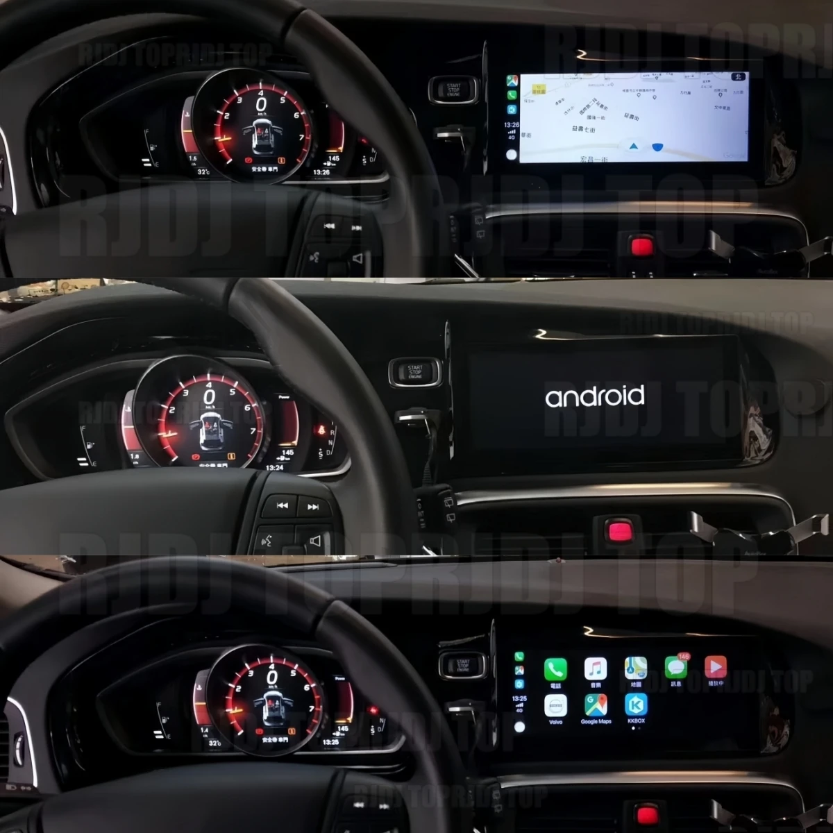 8.8inch Android 13 Qled Screen For Volvo V40 2011 2018 Navigation GPS Carplay Audio Car Radio Multimedia Video Player Navigation