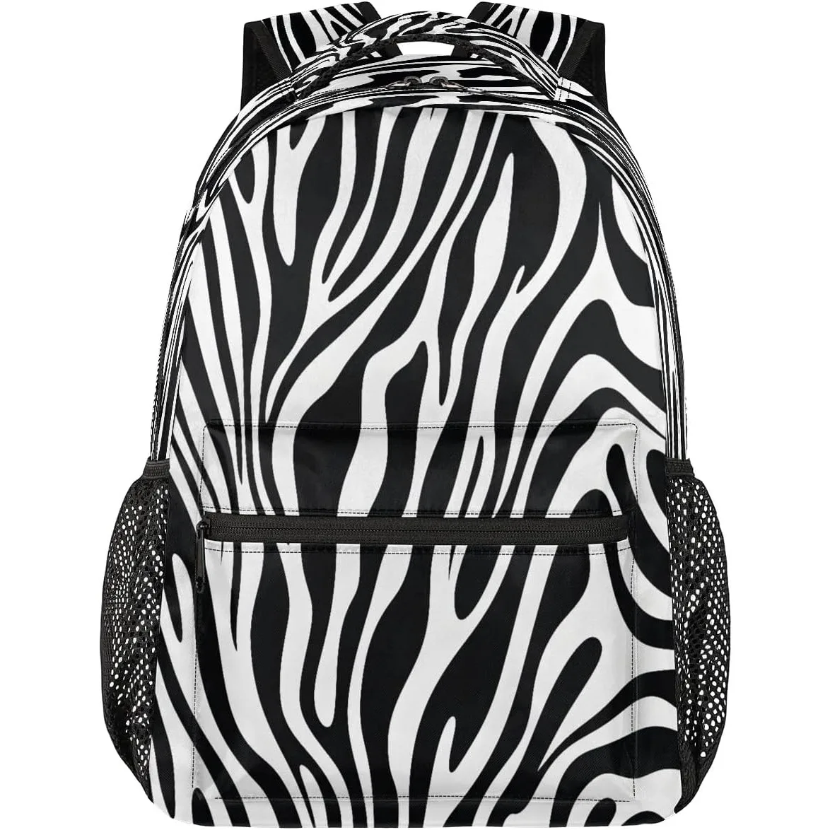 

Backpack Zebra Print Abstract Retro Waterproof Lightweight Travel Back Pack Adjustable Casual Rucksack For Daypack Fits Travel