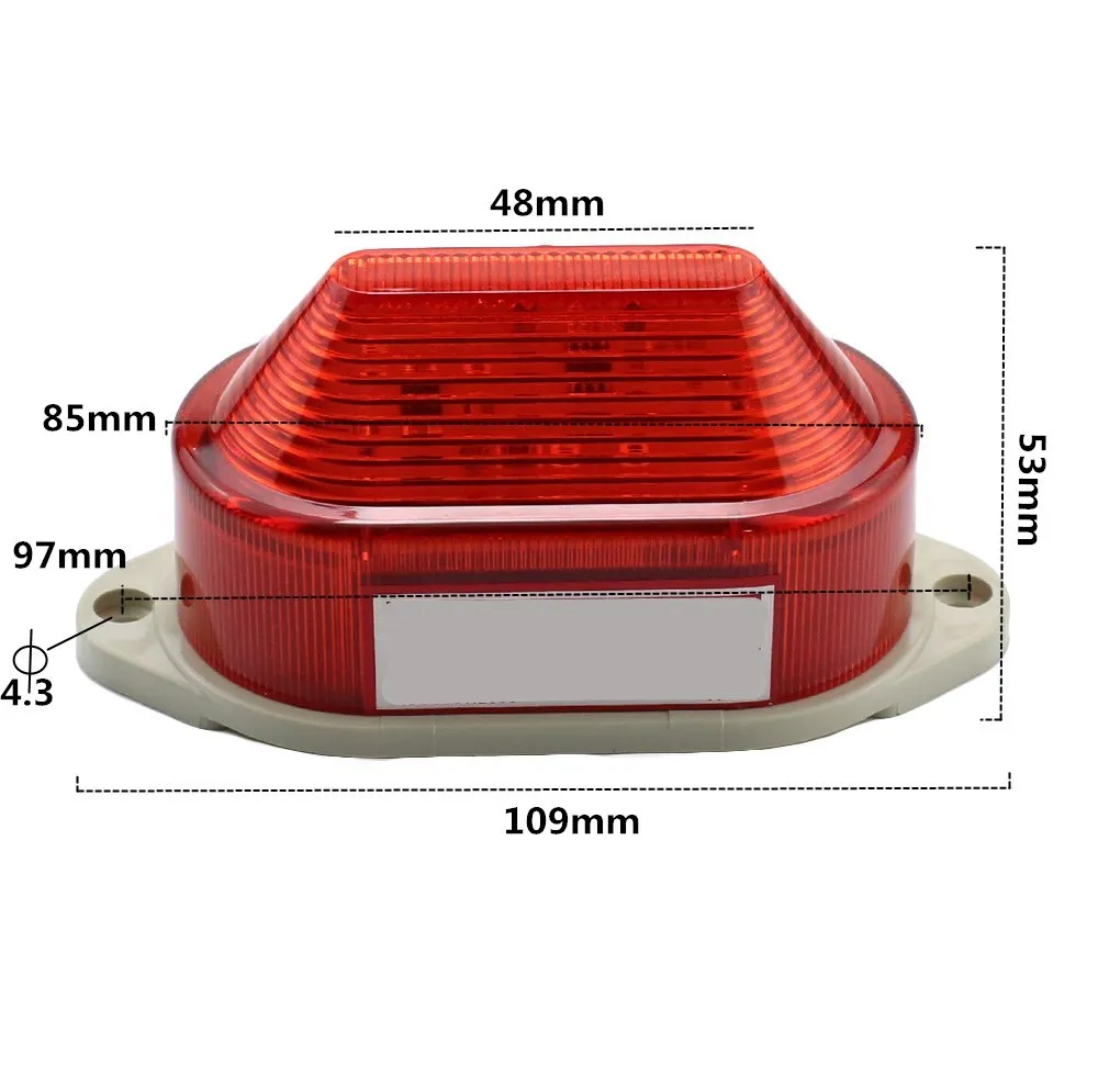 LED-3051 Strobe Signal Warning light 12V 24V 220V Indicator light LED Lamp small Flashing Light Security Alarm