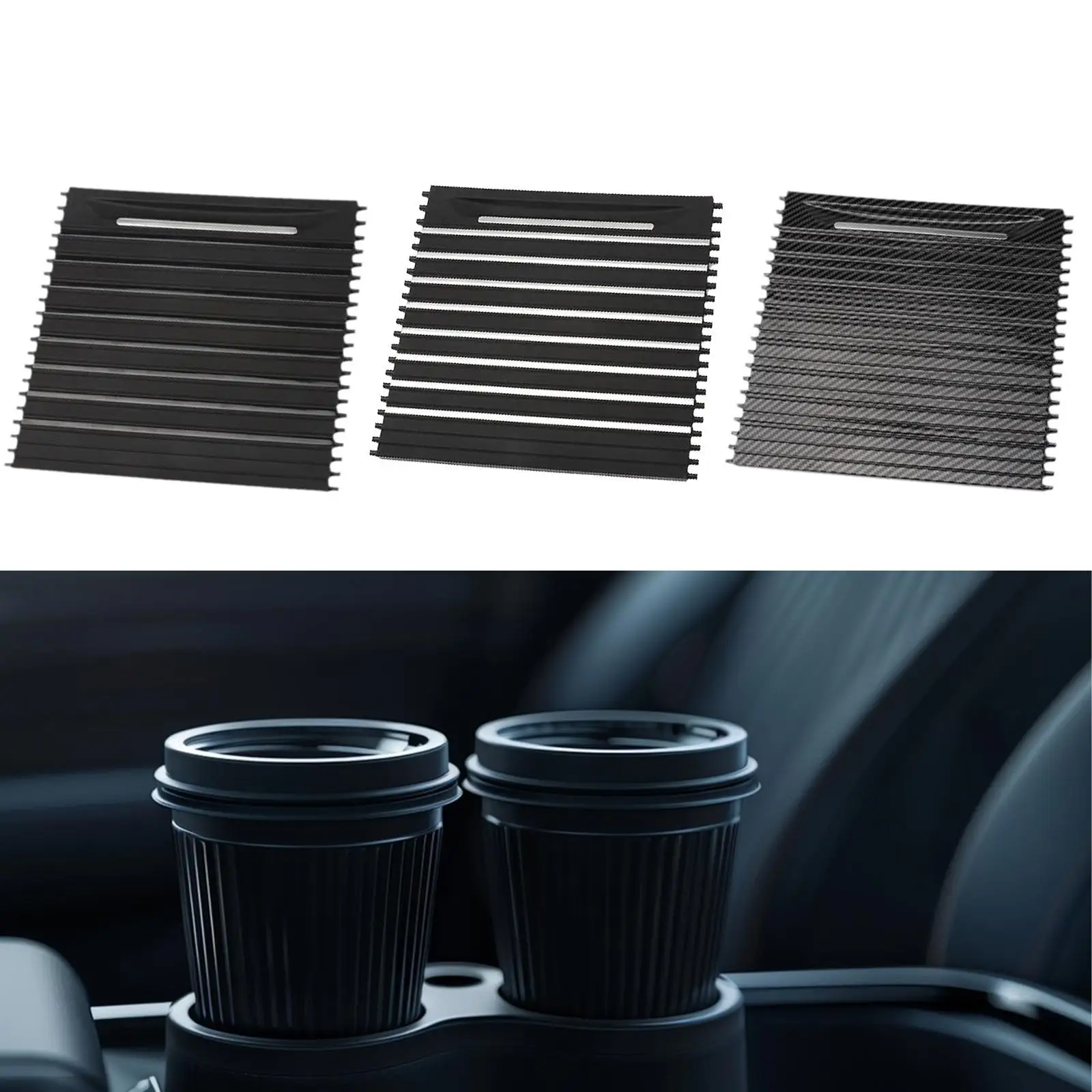 

Center Console Cup Holder Tray Roller Blind Cover Replacement 51169251973 Spare Parts Utility for F15 x5 F85 x5M 2014-18