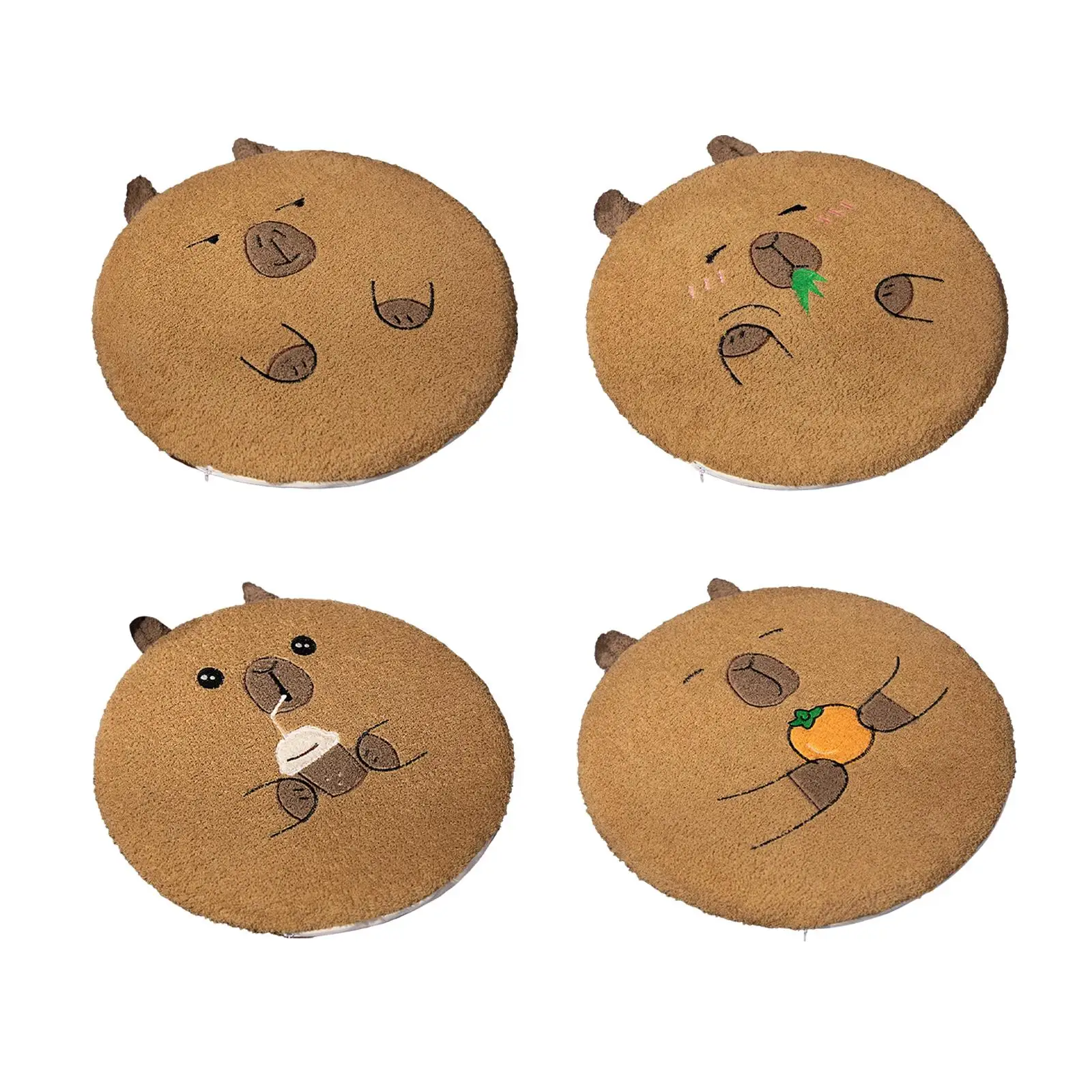 Capybara Chair Cushion Cartoon Comfortable Home Decor Office Chair Cushion for Gaming Chair Bedroom Shop Restaurant Office