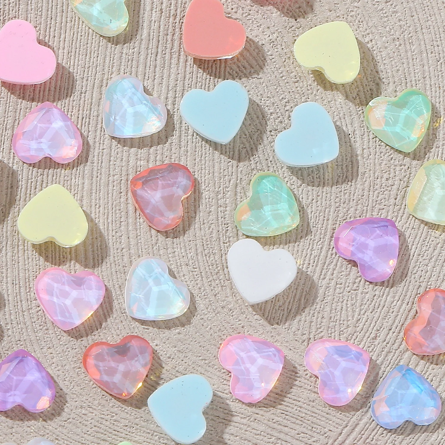 Mocha Mixed Color Mixed Shape Wholesale Flat bottom Nail Art rhinestones Self-Adhesive Shiny Glass Crystal 3D Nail Decoration