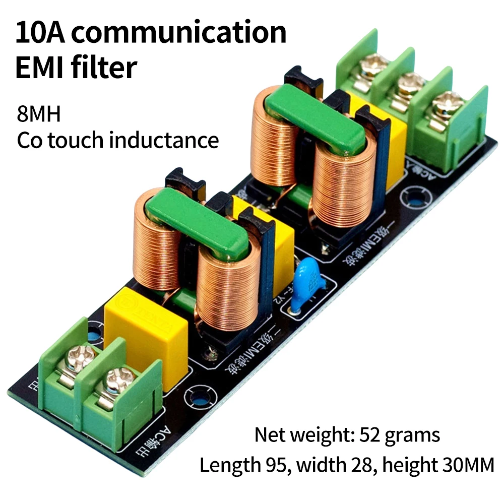 2A 4A 10A 18A modulo filtro di alimentazione EMI filtro di alimentazione cc ad alta efficienza Audio fai da te filtro di alimentazione EMI di