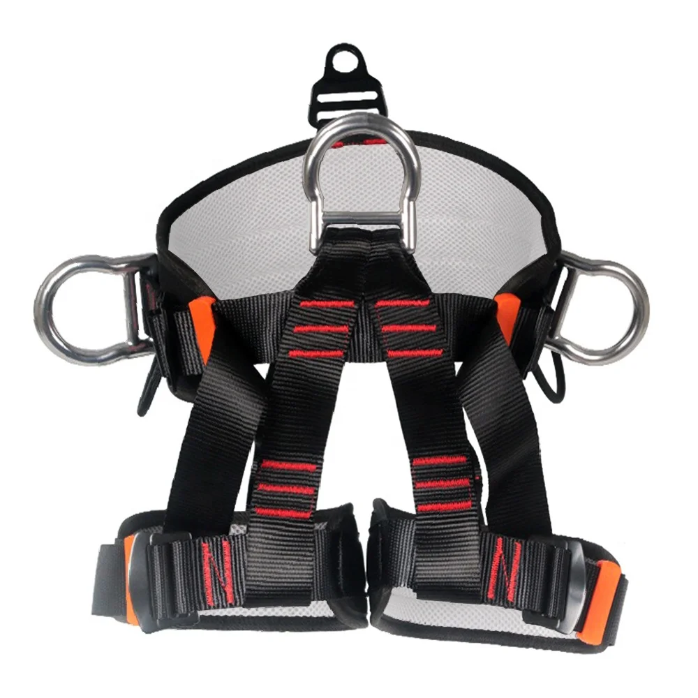 

Adjustable Half Body Safety Harness Climbing Safety Belt Fall Protection for Tree Rock Mountaineering Caving Rappelling