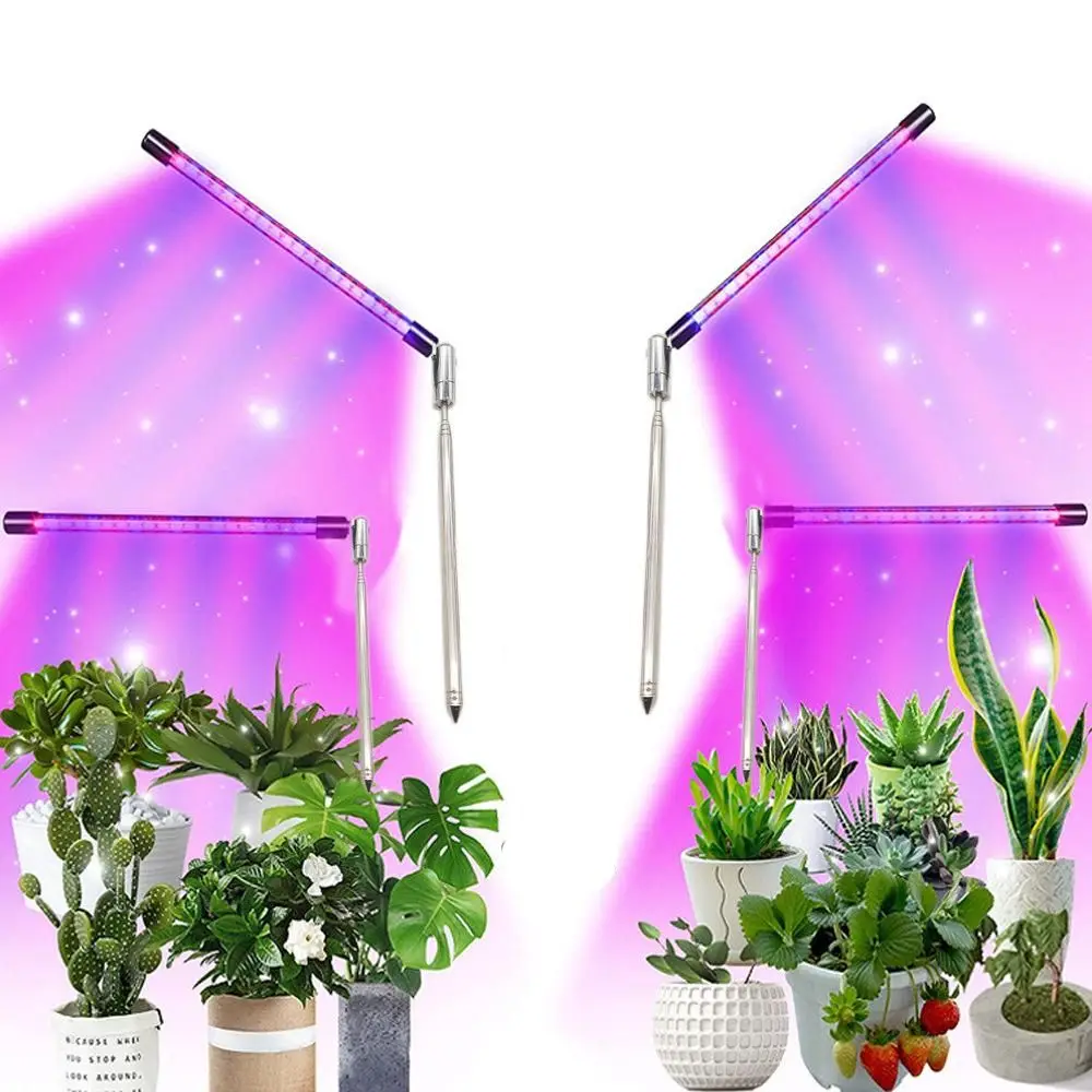 

USB Grow Lamp Full Spectrum 5V Plant Grow Light Telescopic pole Indoor Greenhouse Flower Seedling Telescopic Tube Phyto Light