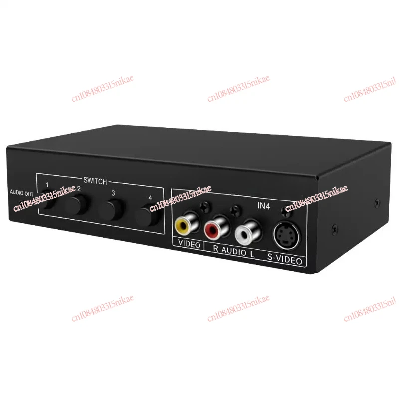 

4-in-1 S-VIDEO AV Switcher 3.5mm Audio Integrated Sharing Device, Model VSSW41