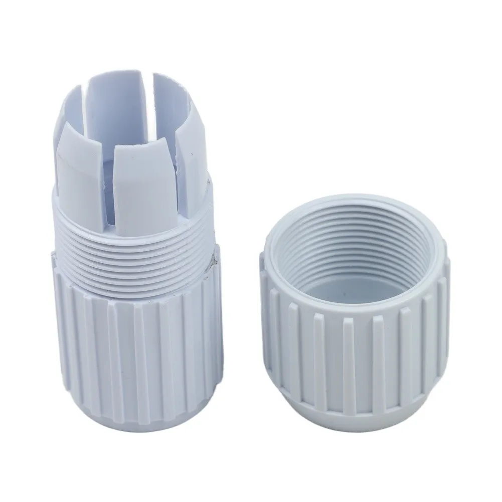 Pool Pole Replacement Connectors with Two Adapters Compatible with 32mm and 28mm Inner Diameter ABS Construction