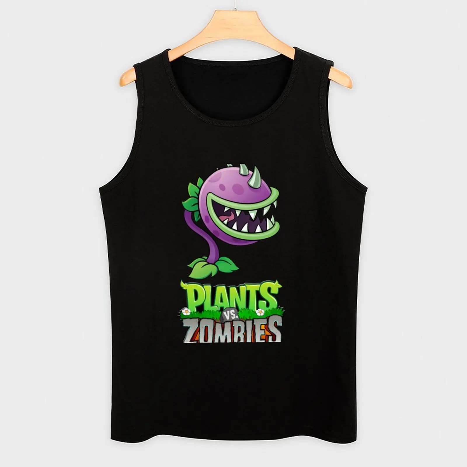 Tanaman VS Zombie |   Hadiah Sempurna Tank Top Pakaian Pria Fitness Kaus Pakaian Olahraga Gym Pria untuk Rompi Pria