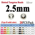 2.5mm 20 piezas Plata B