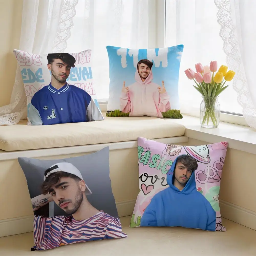 Celebrity Fede V-Vigevani Cushion Cover Square Short Plush Pillow Case Living Room Sofa Home Decor Funda 40X40