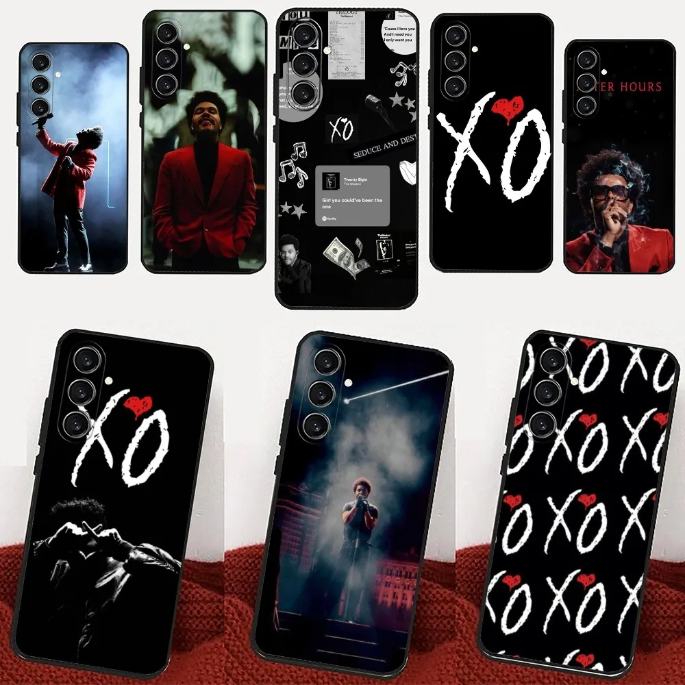 The W-Weeknd XO Singer   Phone Case For Samsung Galaxy A13,21s,22,31,32,52,53,71,80,91 Black Soft Cover